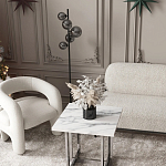 Кресло дизайнерское для лаунж зоны жемчужного цвета Pearl Lounge варинант исполнения - 2 | Loft Concept в Новосибирске