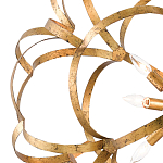 Люстра круглая в виде объёмного цветка Golden Flower Sphere варинант исполнения - 1 | Loft Concept в Новосибирске