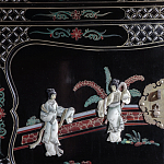 Шкаф черный в китайском стиле  Chinese Cabinet Black варинант исполнения - 3 | Loft Concept в Новосибирске