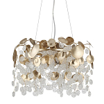 Люстра с декоративными подвесками из прозрачного стекла в форме монеток FAIRYTREE Light варинант исполнения - 1 | Loft Concept в Новосибирске