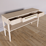 Дизайнерская Консоль с полкой и ящиком Primo Светлый дуб варинант исполнения - 6 | Loft Concept в Новосибирске