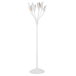 Торшер белый с плафонами в виде лепестков Delicate Flower варинант исполнения - 1 | Loft Concept в Новосибирске