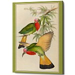 Постер на холсте с изображением птиц Blooming Birds Poster варинант исполнения - 3 | Loft Concept в Новосибирске