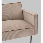 Диван современный вельветовый прямой Worcester Бежевый  варинант исполнения - 3 | Loft Concept в Новосибирске