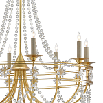 Люстра с декором из прозрачных бусин Glowing Crystals варинант исполнения - 1 | Loft Concept в Новосибирске