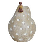 Статуэтка курица с текстурной поверхностью бежевого цвета Rustic Chicken варинант исполнения - 1 | Loft Concept в Новосибирске