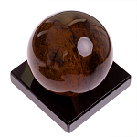 Настольный письменный набор с часами из природного камня обсидиана Royal Set варинант исполнения - 6 | Loft Concept в Новосибирске