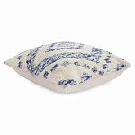 Чехол на подушку с узором в этно-стиле Blue Ikat варинант исполнения - 1 | Loft Concept в Новосибирске