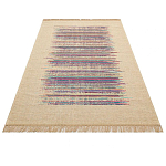 Ковер с геометрическим узором из комбинированного состава Full rhythm варинант исполнения - 3 | Loft Concept в Новосибирске