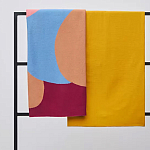 Плед из хлопка с абстрактным принтом Elysian Flow Ember варинант исполнения - 7 | Loft Concept в Новосибирске