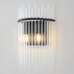 Бра со стеклянными прозрачными трубками и черным металлическим каркасом Nembus варинант исполнения - 2 | Loft Concept в Новосибирске