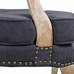 Кресло Aubrey Classical Armchair dark grey velour варинант исполнения - 6 | Loft Concept в Новосибирске