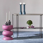 Подсвечник фигурный голубой Bright Accent 33 см варинант исполнения - 3 | Loft Concept в Новосибирске