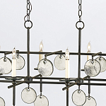 Люстра подвесная с 8-ю лампами и стеклянными круглыми подвесками Currey & Company варинант исполнения - 6 | Loft Concept в Новосибирске