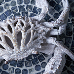 Статуэтка краб с детализированной текстурой в белом цвете Marine Accessories варинант исполнения - 8 | Loft Concept в Новосибирске