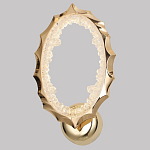 Бра овальное светодиодное с золотистым каркасом Ring of Fire варинант исполнения - 1 | Loft Concept в Новосибирске