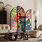 Ширма цветочный принт Colored Partition варинант исполнения - 2 | Loft Concept в Новосибирске