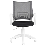 Офисное кресло с основанием из белого пластика Desk chairs Black варинант исполнения - 2 | Loft Concept в Новосибирске