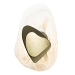 Бра овальное из стекла с золотым элементом Flow Texture  варинант исполнения - 4 | Loft Concept в Новосибирске