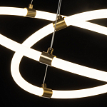 Люстра подвесная с двумя пересекающимися белыми светодиоидными кольцами Luke Lampco Tracer Lamp варинант исполнения - 5 | Loft Concept в Новосибирске