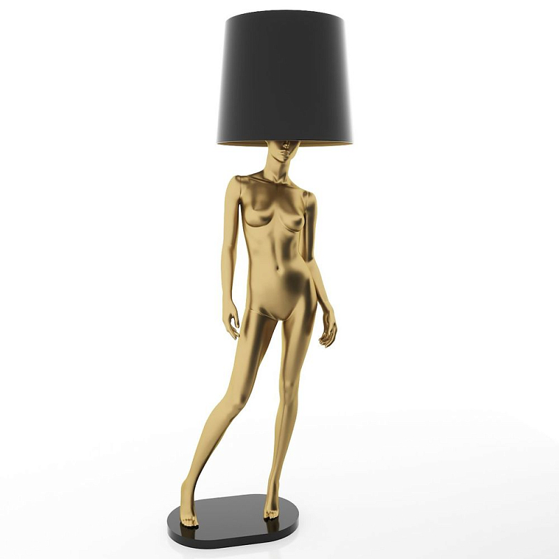 Лампа MANNEQUIN LAMP с абажуром изгибы тела Глянцевый черный Черный матовый Глянцевый белый Белый матовый Серый матовый Золотой Красный в Новосибирске | Loft Concept 