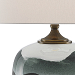 Настольная лампа с волнистым принтом Green Wavy Lamp варинант исполнения - 1 | Loft Concept в Новосибирске