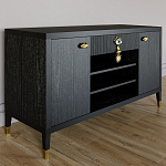 Комод-буфет Elsa Dreams Black с открытыми полками   варинант исполнения - 2 | Loft Concept в Новосибирске