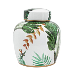 Ваза с крышкой фарфоровая с ручной росписью Leopard Collection  варинант исполнения - 2 | Loft Concept в Новосибирске