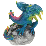 Декоративная статуэтка Дракон Blue Multicolor Dragon Statuette варинант исполнения - 2 | Loft Concept в Новосибирске