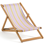 Шезлонг из акации и ткани Argentina варинант исполнения - 2 | Loft Concept в Новосибирске