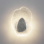 Бра с волнообразным стеклянным плафоном и вставкой из мрамора Liquid Stone варинант исполнения - 3 | Loft Concept в Новосибирске