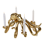 Большой Подсвечник золотой Осьминог Gold Octopus Candlestick  варинант исполнения - 1 | Loft Concept в Новосибирске