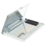 Визитница карманная металлическая с накладкой из натурального камня Серафинит Stone Business Card Holders  варинант исполнения - 3 | Loft Concept в Новосибирске