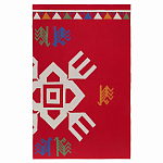 Плед хлопковый по мотивам чувашских орнаментов Ural and Siberian Patterns варинант исполнения - 1 | Loft Concept в Новосибирске