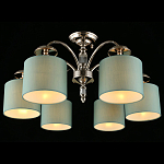 Люстра потолочная Nikoletta с бирюзовым плафоном варинант исполнения - 1 | Loft Concept в Новосибирске