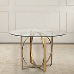 Стол обеденный круглый с основанием из 2-х пересекающихся колец Modern Geometric Silhouette варинант исполнения - 2 | Loft Concept в Новосибирске