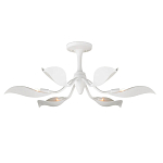 Потолочный светильник с плафонами в виде белых лепестков Delicate Flower варинант исполнения - 2 | Loft Concept в Новосибирске