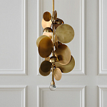 Люстра креативная из дисков цвета латунь Constellation Light and Style варинант исполнения - 2 | Loft Concept в Новосибирске