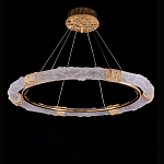 Люстра в форме кольца с золотым декором Warm Heavenly Light варинант исполнения - 1 | Loft Concept в Новосибирске