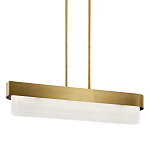 Люстра подвесная прямоугольная цвета латунь Kichler варинант исполнения - 1 | Loft Concept в Новосибирске