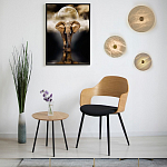 Бра в форме диска из натурального камня с декоративным центральным элеменом Cryptocrystalline Stone варинант исполнения - 2 | Loft Concept в Новосибирске