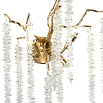 Бра с декором в виде ветвей с хрустальными подвесками Fairytree Gold Crystal Wall Lamp варинант исполнения - 2 | Loft Concept в Новосибирске