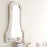 Зеркало в серебристой фигурной раме Silver Reflection варинант исполнения - 4 | Loft Concept в Новосибирске