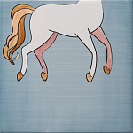 Плитка с узором Девочка единорог варинант исполнения - 6 | Loft Concept в Новосибирске