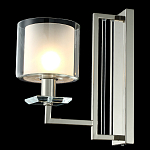 Бра с геометрическим каркасом из металла и цилиндрическим стеклянным плафоном Laurent варинант исполнения - 4 | Loft Concept в Новосибирске