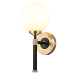 Бра с белым стеклянным плафоном в форме шара Cedar & Moss Light варинант исполнения - 1 | Loft Concept в Новосибирске