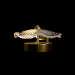 Бра в форме прозрачного стеклянного цветка с рельефной текстурой Textured Glass варинант исполнения - 12 | Loft Concept в Новосибирске