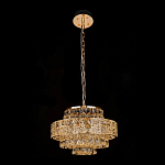 Люстра хрустальная в неоклассическом стиле на золотистом каркасе Majesty варинант исполнения - 2 | Loft Concept в Новосибирске