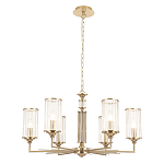 Люстра с 6-ю цилиндрическими стеклянными плафонами Jeanette варинант исполнения - 1 | Loft Concept в Новосибирске