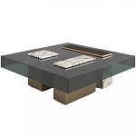 Дизайнерский журнальный стол с квадратной столешницей на 3-х ножках Oloha варинант исполнения - 1 | Loft Concept в Новосибирске